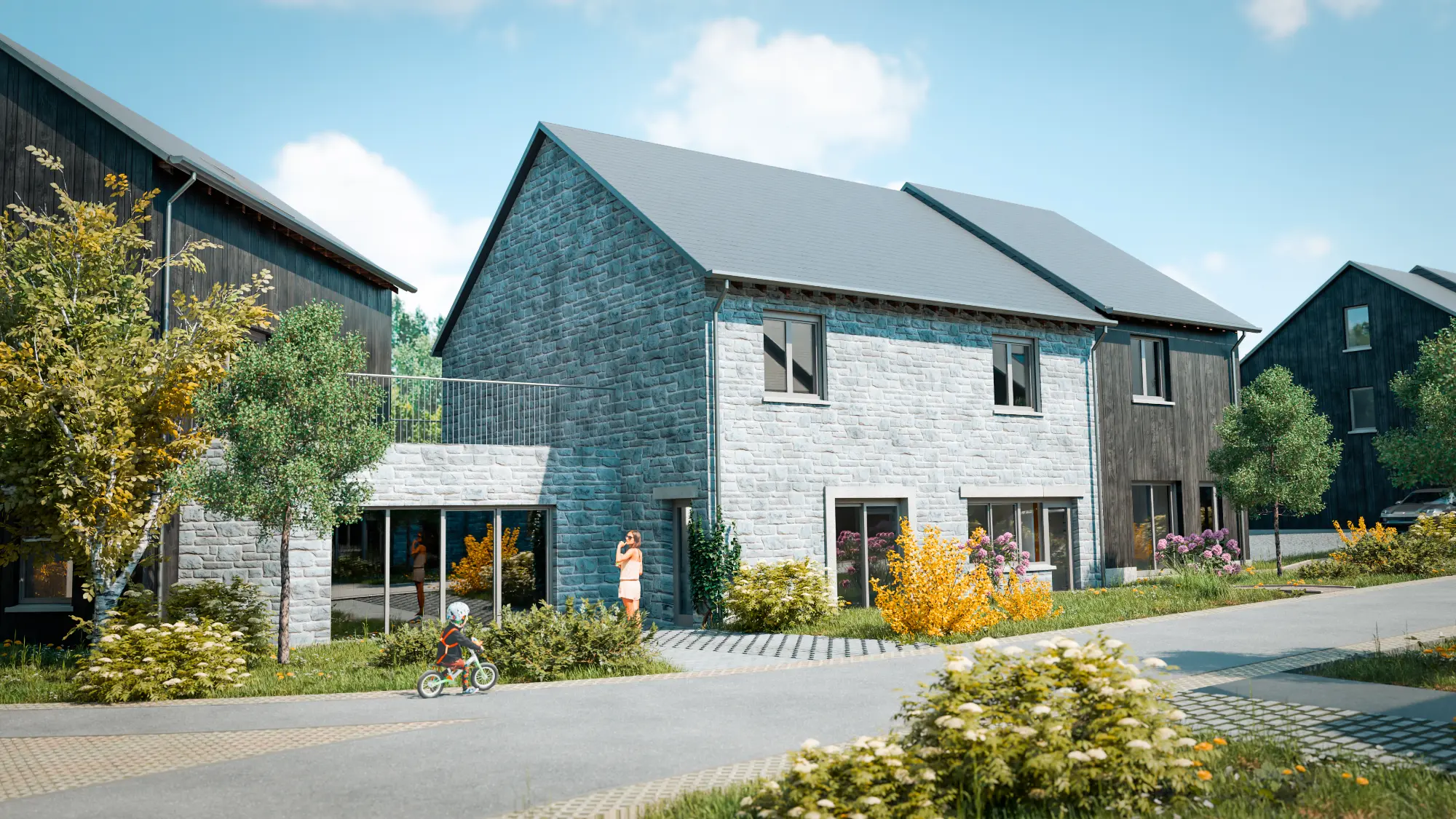 Plènèsse, ecowijk in Bomal-sur-Ourthe